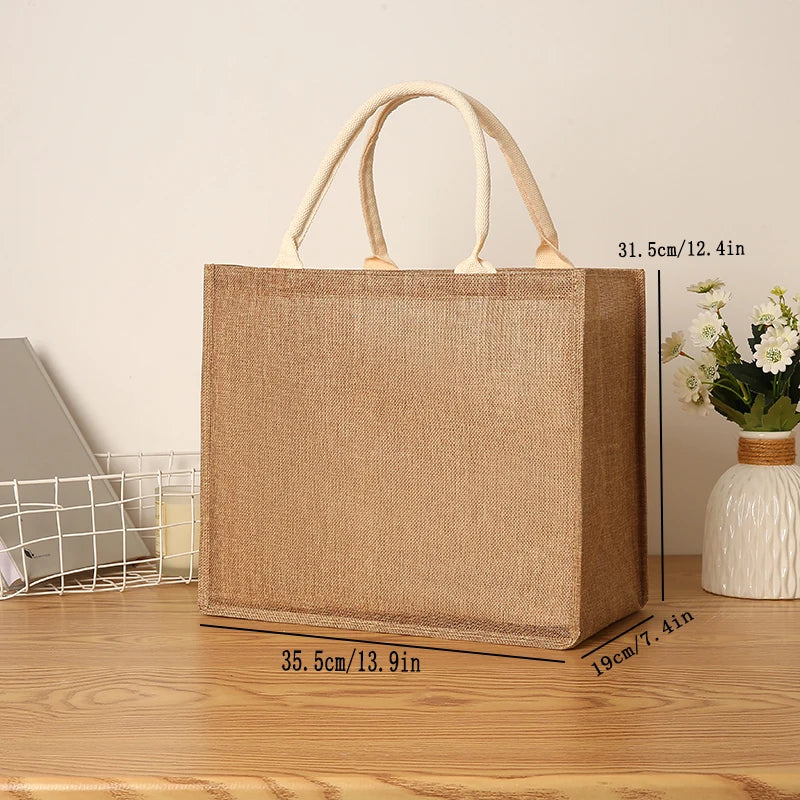 Versatile Solid Color Men's Tote Bag | Large Capacity Storage