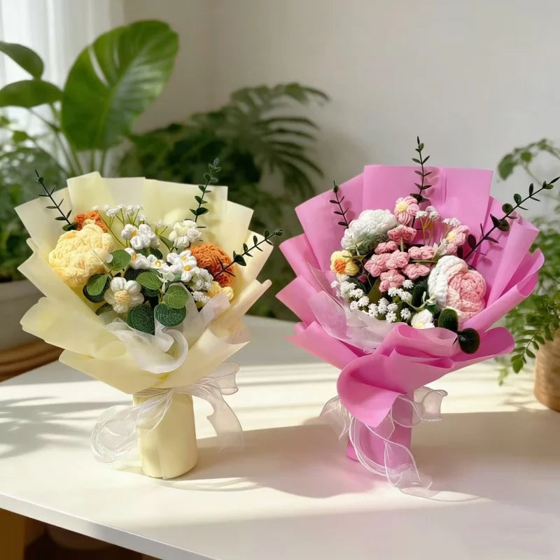 Artificial Crochet Flower Bouquet | Eternal Gift for All Occasions