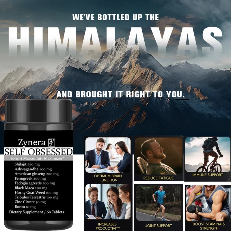 Organic Pure Shilajit Supplement | Boost Energy & Stamina