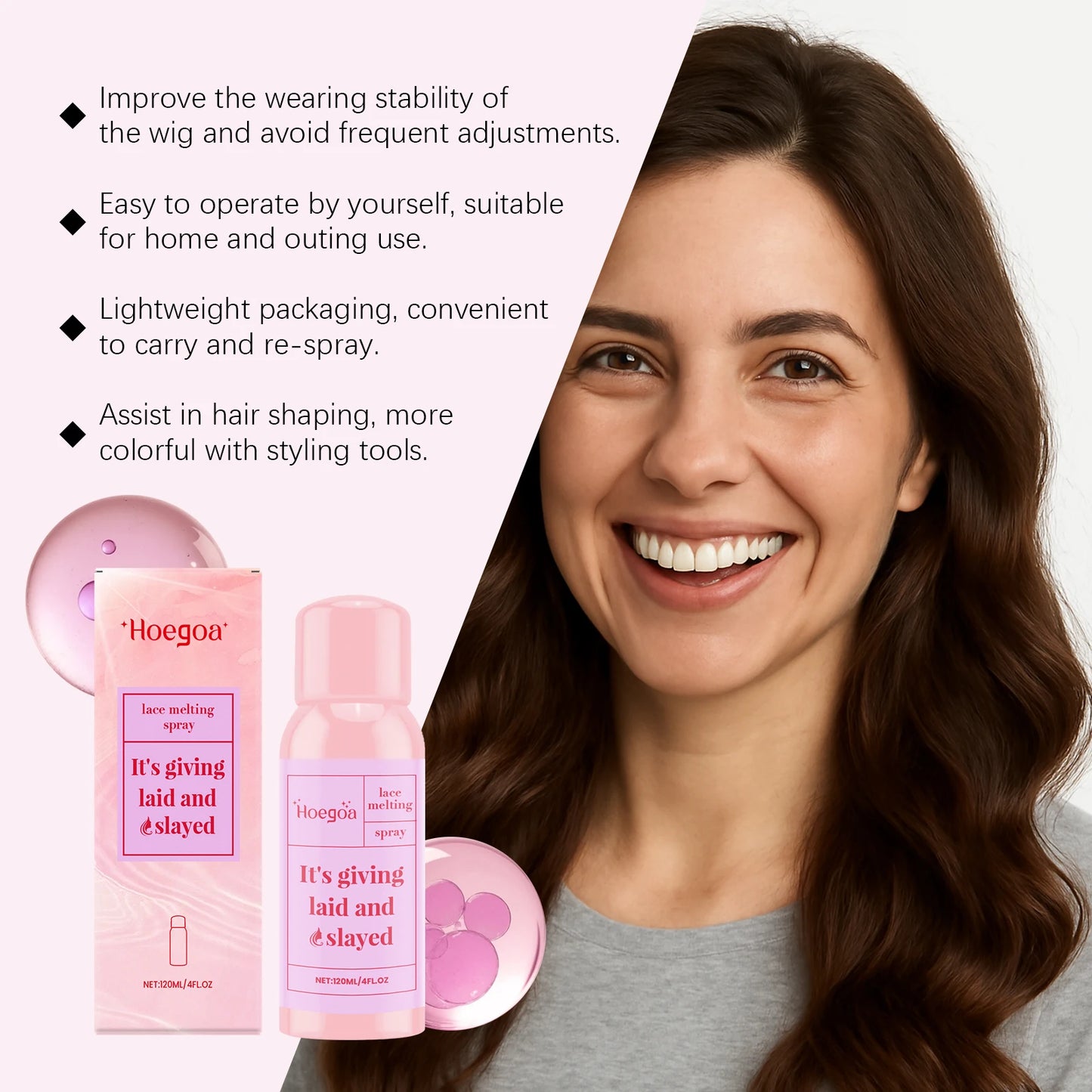 Invisible Hold Wig Adhesive Spray | Lightweight & Long-Lasting Care