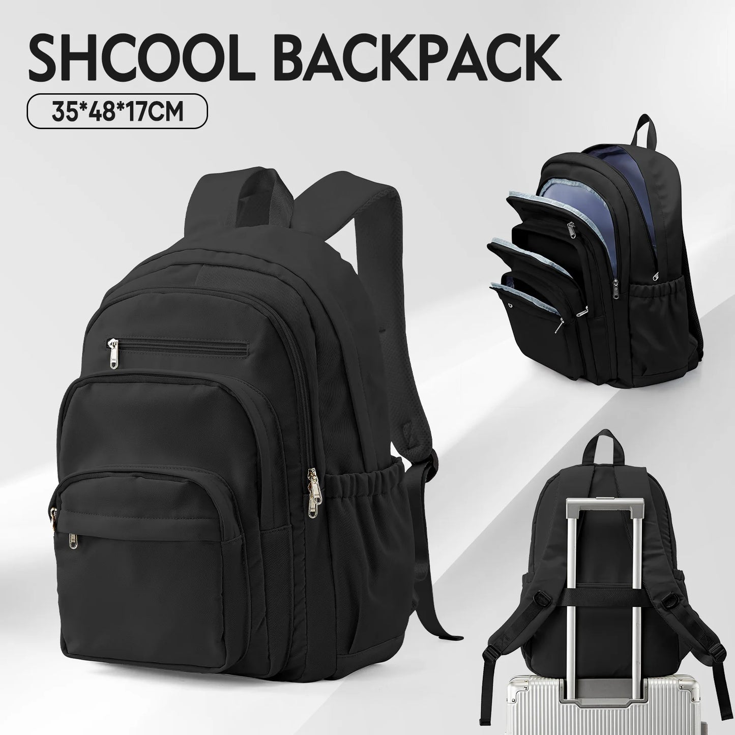 Versatile Casual Backpack for School and Travel | Multi-Pocket Design