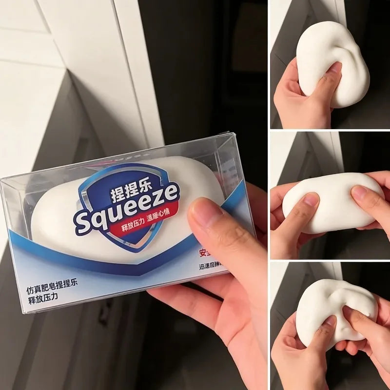 Squishy Soap Stress Relief Fidget Toy | Soft Anti-Anxiety Squeeze