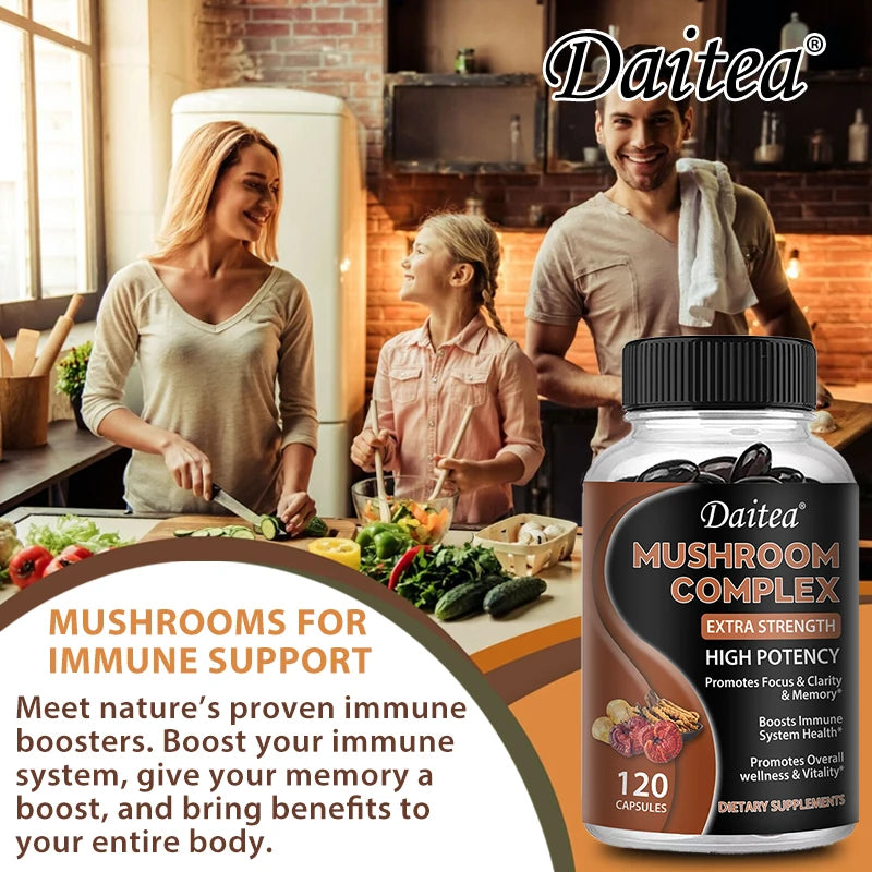 Brain Boosting Mushroom Capsules | Memory & Focus Supplement