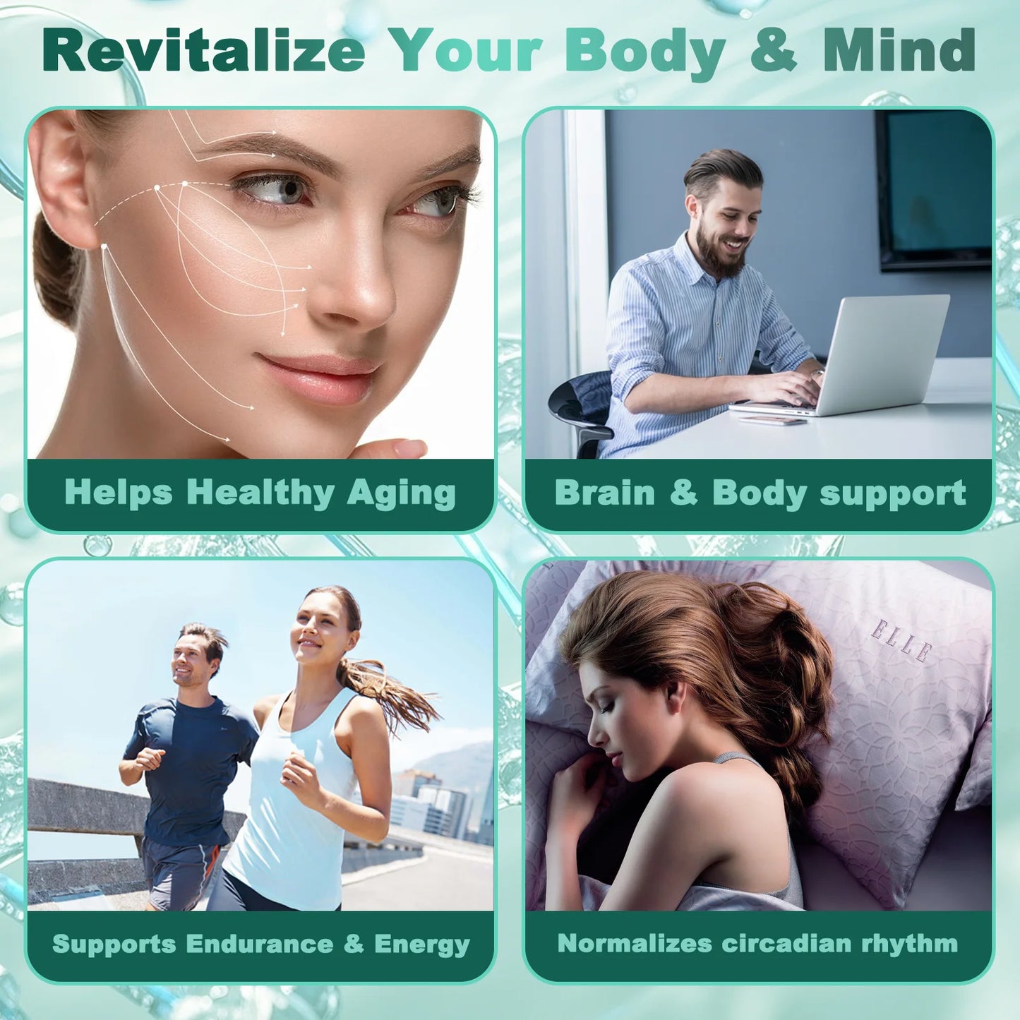 99% Pure NMN & Ergothioneine Capsules for Healthy Aging