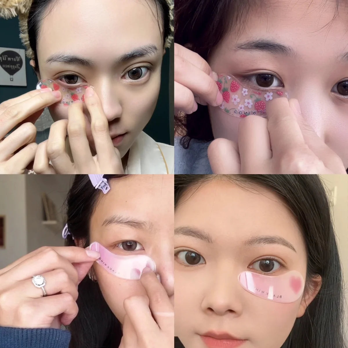 Strawberry Design Reusable Cooling Gel Eye Mask | Skin Care Essential