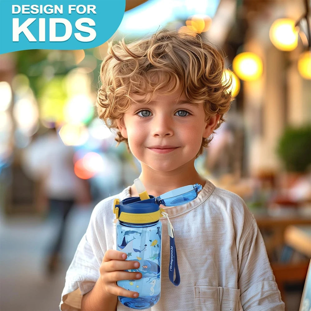 Children's Leak-Proof Water Bottle | 600ml Silicone Spout Summer Cup