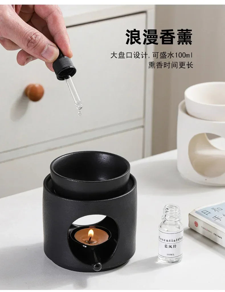 3-in-1 Ceramic Aromatherapy Candleholder | Home & Office Decor