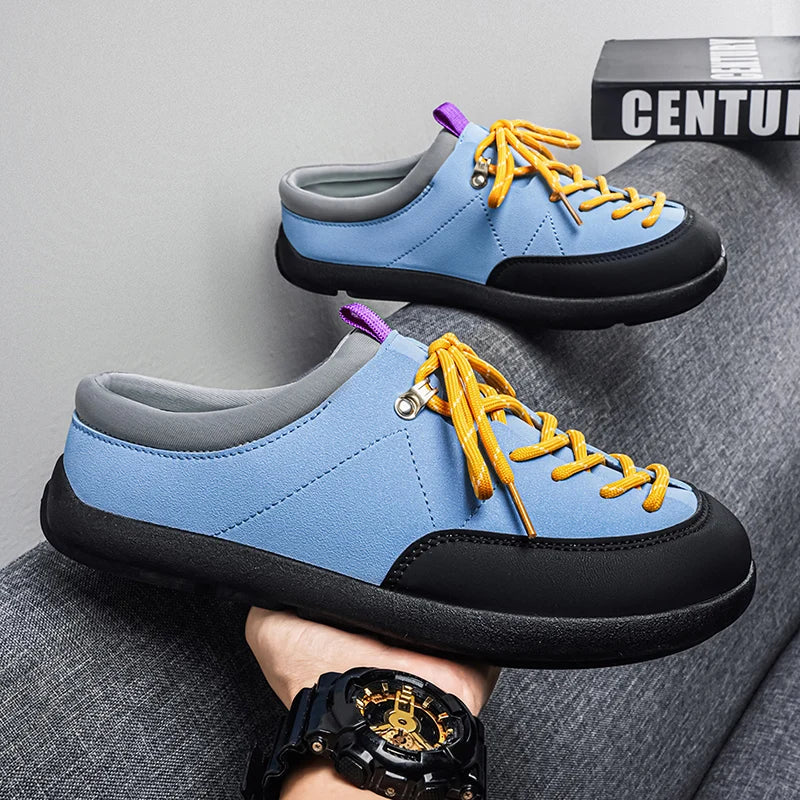 Men's Backless Slip-On Casual Sports Shoes | Comfortable & Stylish