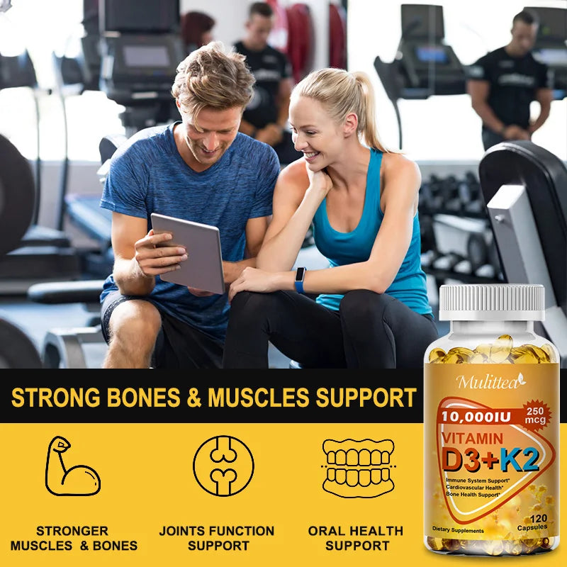 Calcium Magnesium D3K2 Capsules | Support Bone & Muscle Health