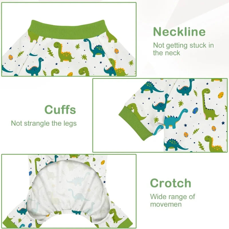 Cute Dog Pajamas for Small & Medium Dogs | Soft & Breathable Onesie