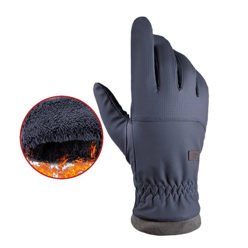 Guantes de esquí de invierno | Equipo térmico táctil para clima frío