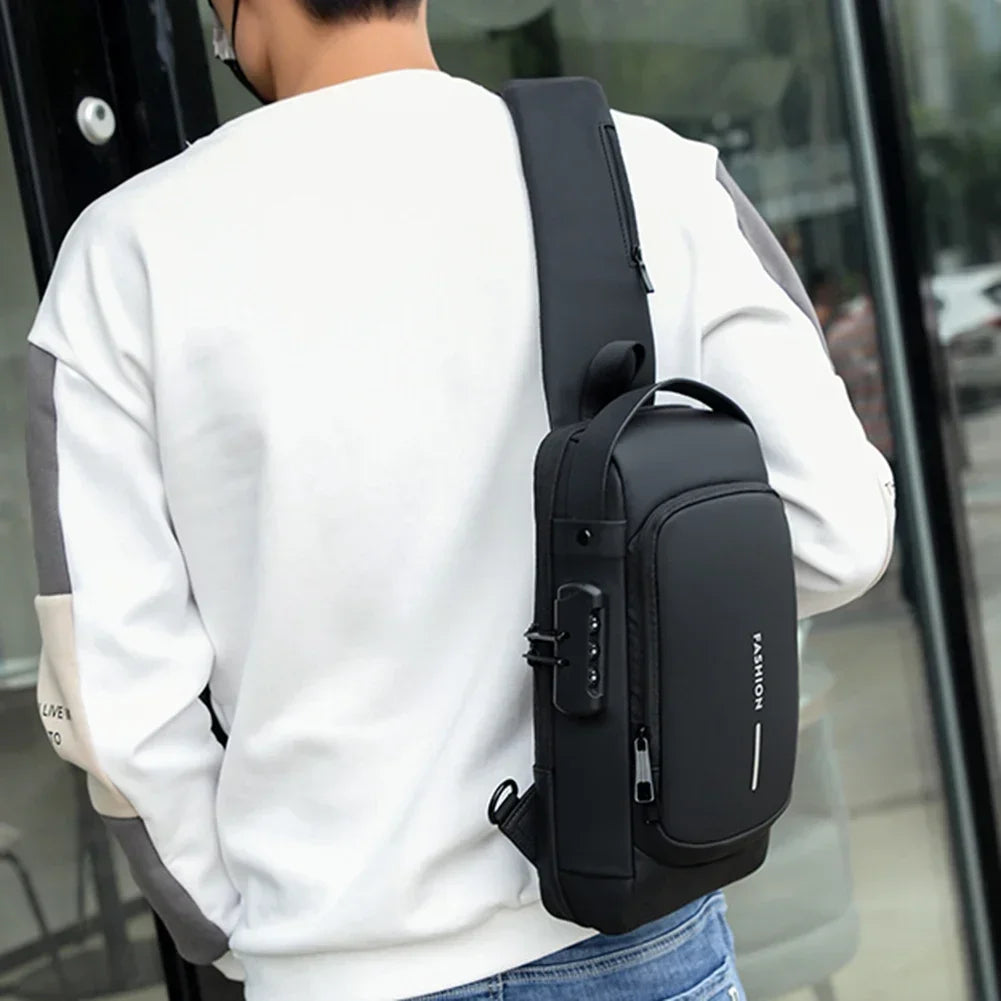 Multifunction Anti-theft USB Shoulder Bag | Stylish Crossbody Pack