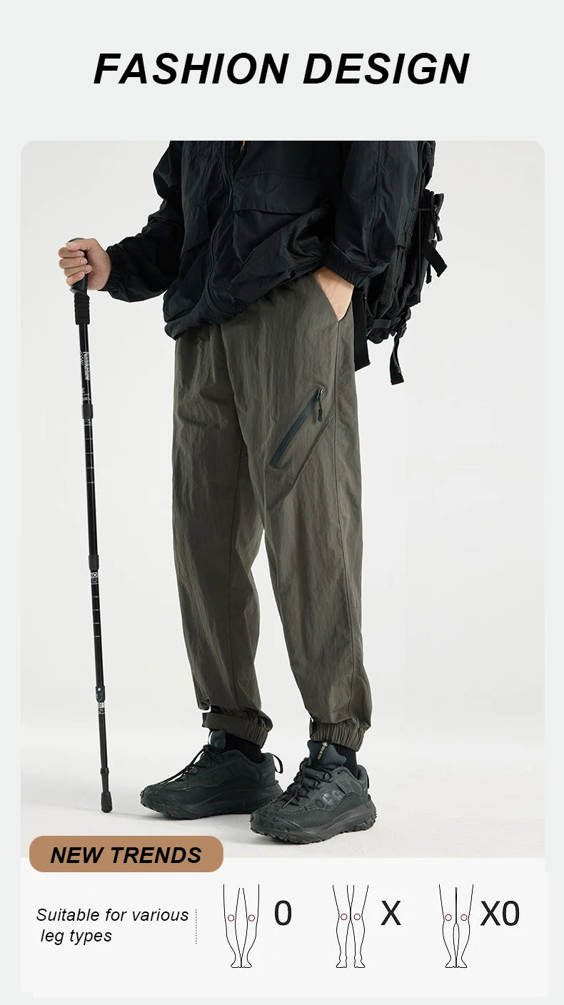 Men's Quick Drying Water-Repellent Hiking Pants | Breathable Outdoor Trousers