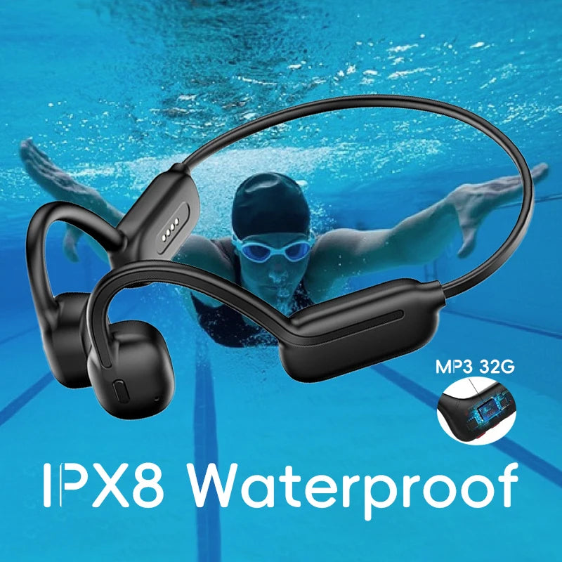 Bone Conduction Headphones | Waterproof MP3 Player for Swimming