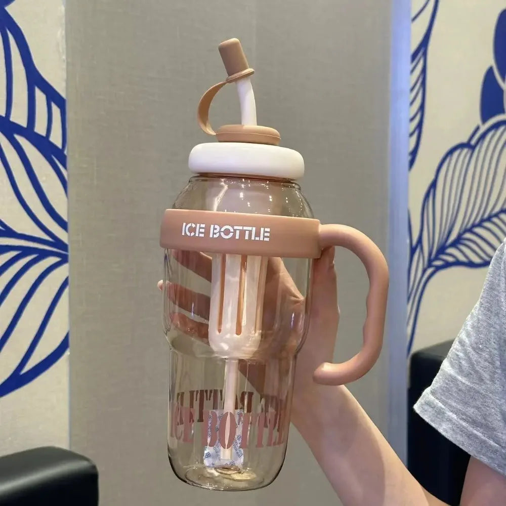 Durable Waterproof Large Capacity Summer Milk Tea Cup with Straw