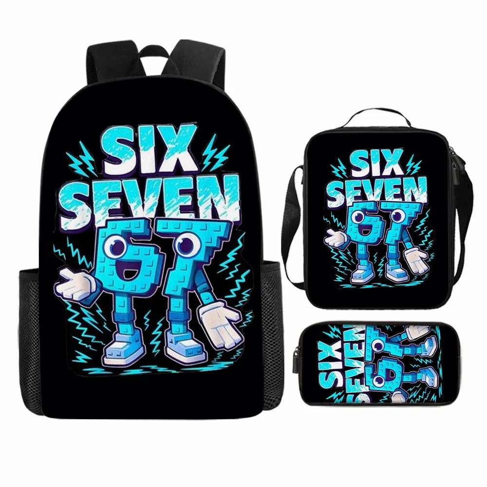 Cute Anime-Inspired Backpack & Lunch Bag Set for Students