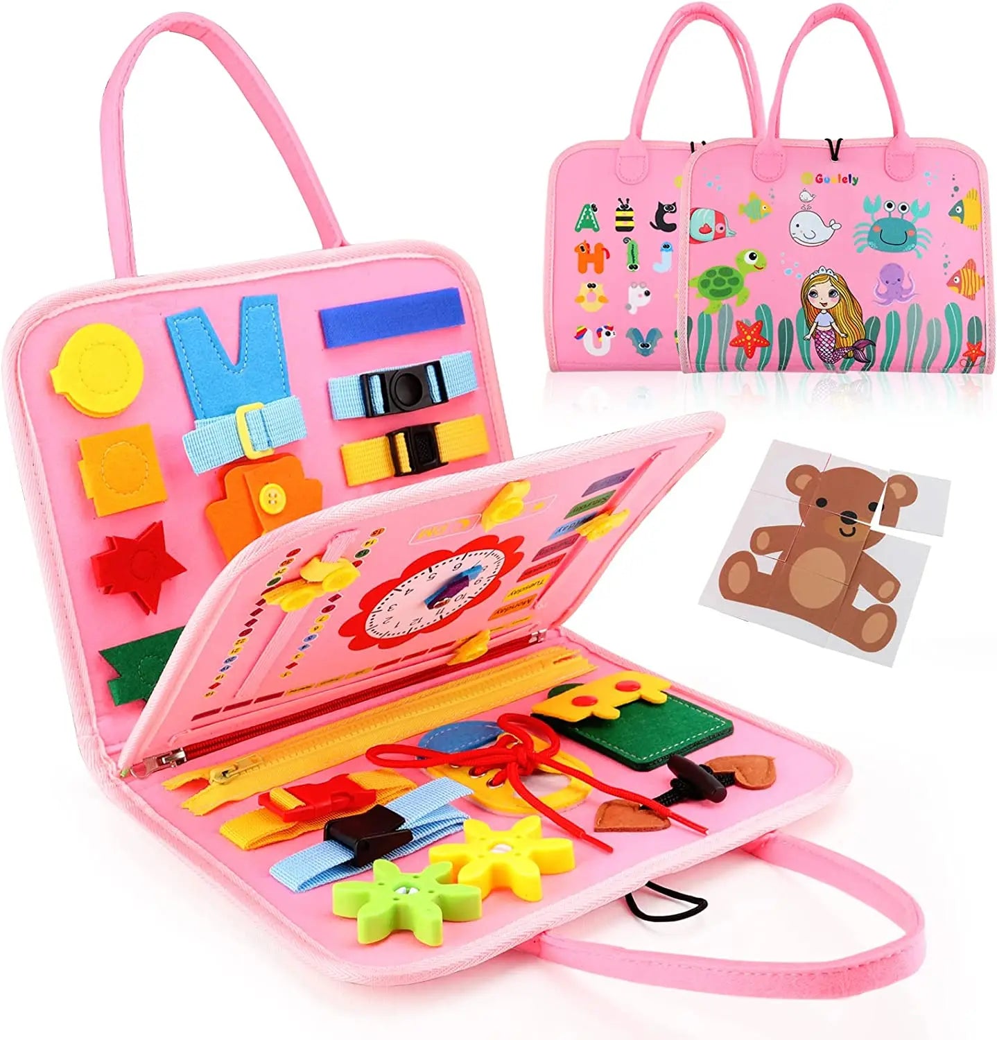 Montessori Busy Board | Toddler Sensory Activity for Skill Development