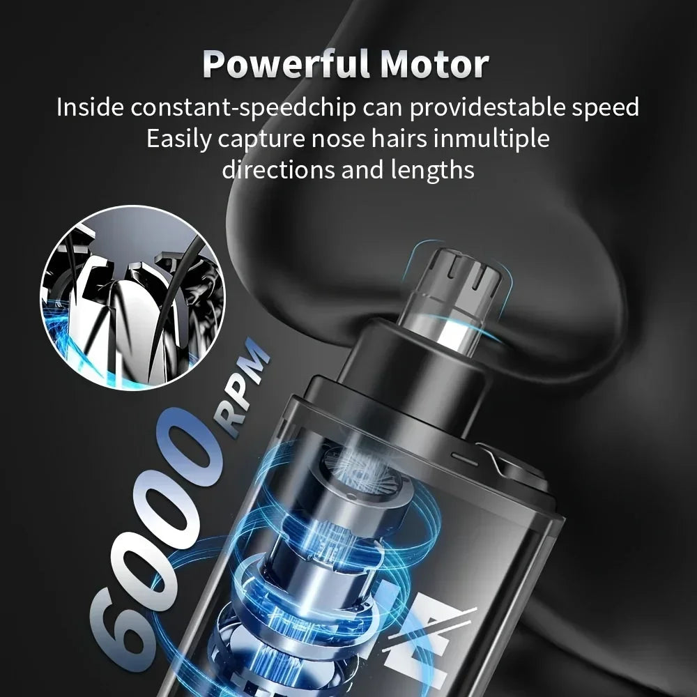 USB Rechargeable Nose & Ear Hair Trimmer | Precision Grooming Tool