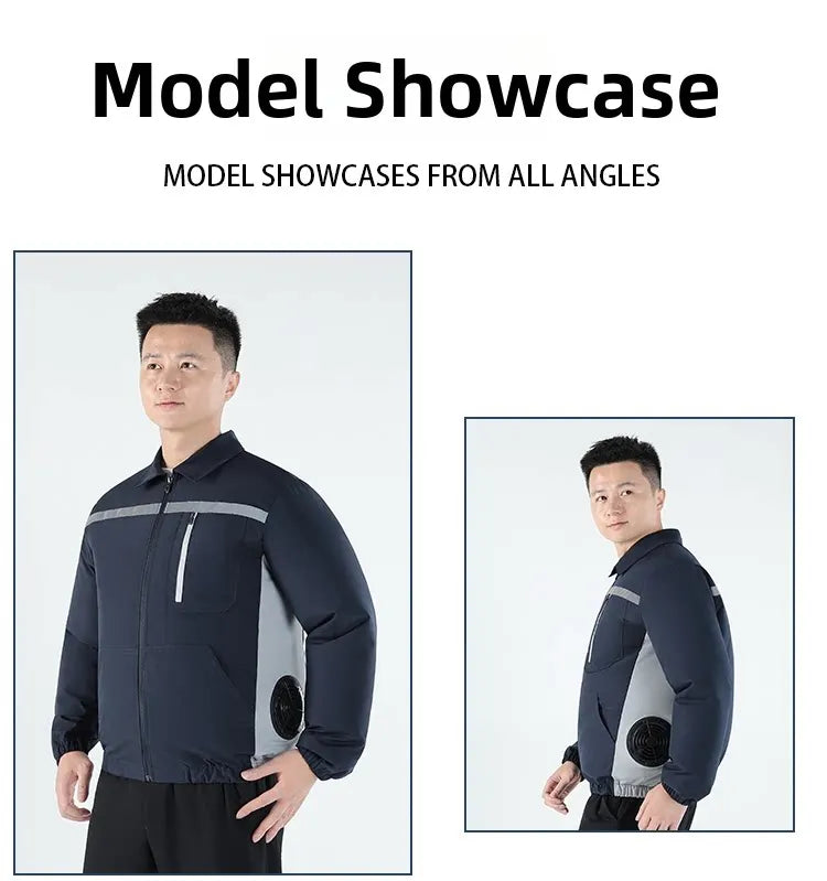 Smart Cooling Jacket for Men | Breathable Air Conditioning Apparel