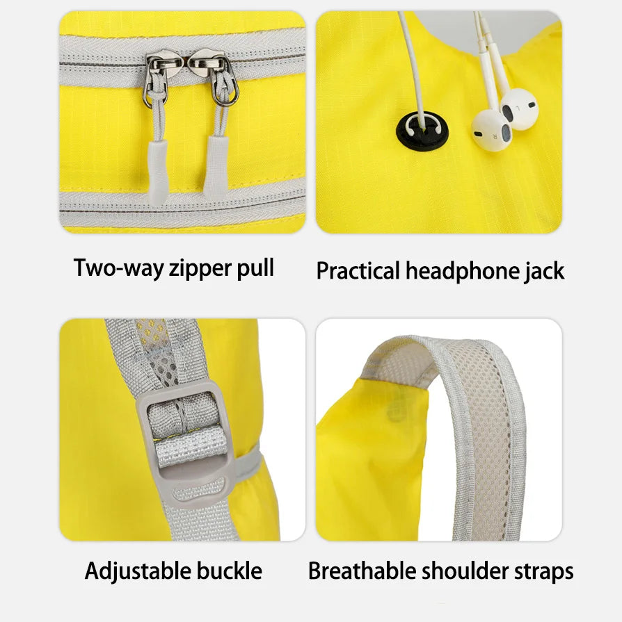 Lightweight Foldable Nylon Outdoor Sports Backpack for Hiking