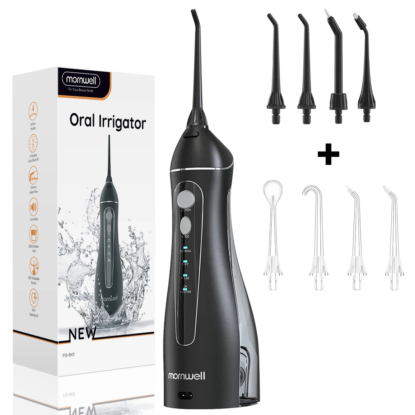 Portable Water Flosser | 4 Modes USB Rechargeable Dental Care