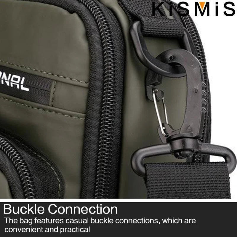 New Chest Bag Men's USB Charging Multi functional Fashion Casual One Shoulder Crossbody Sports Oxford Cloth Backpack