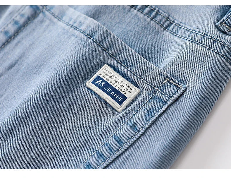 Men's Summer Thin Jeans | Soft Breathable Denim Casual Trousers