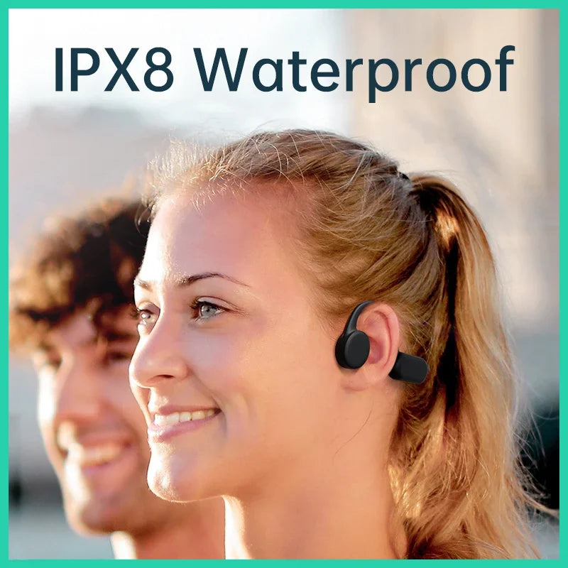 Waterproof Bone Conduction Wireless Earphones | 32GB MP3 Headset