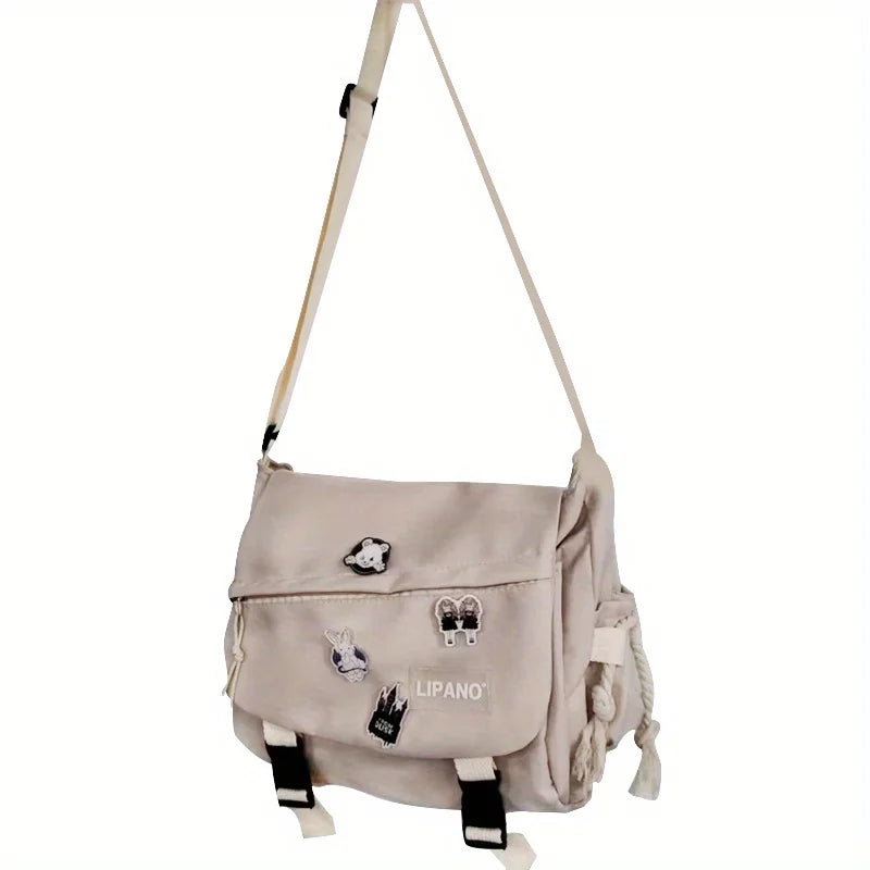Large Capacity Nylon Shoulder Bag | Versatile Messenger Carry