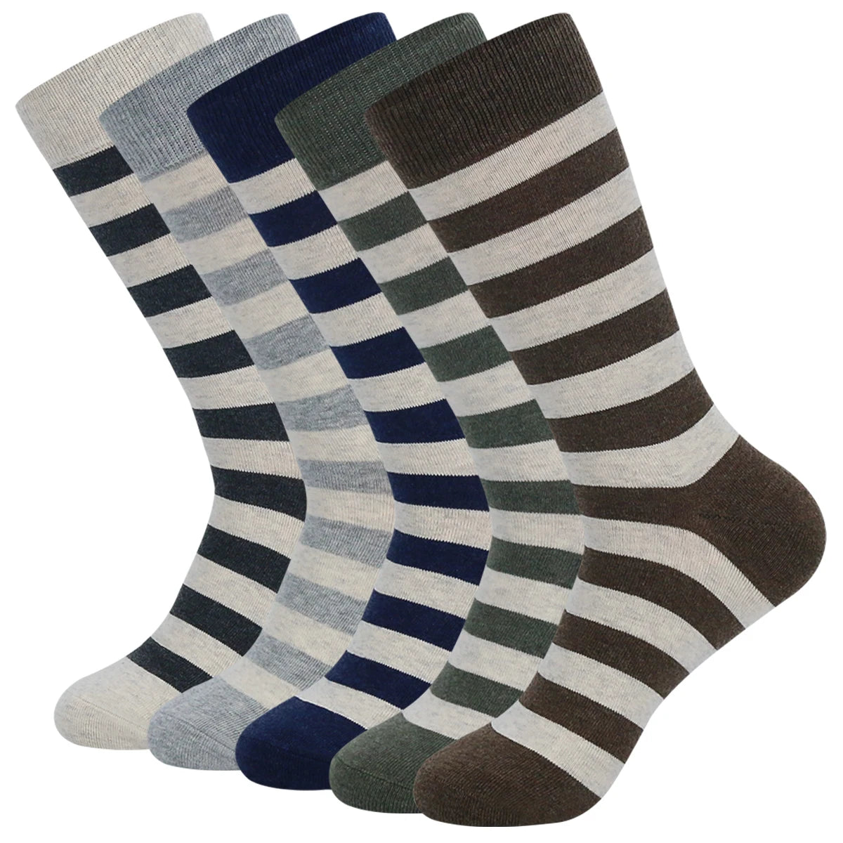Men's Dress Socks | Breathable Cotton Crew Socks for All Occasions