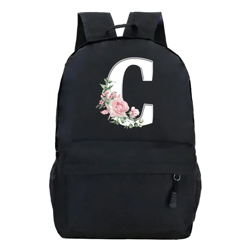 Stylish Pink Floral Backpack for College Students | Trendy Floral Design