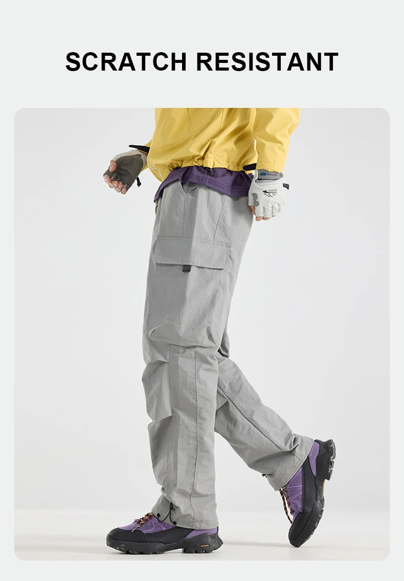 Men's Water-Repellent Hiking & Camping Pants | Breathable Cargo Trousers