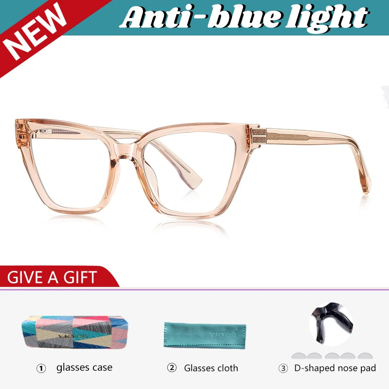Chic Cat Eye Anti-Blue Light Reading Glasses for Women