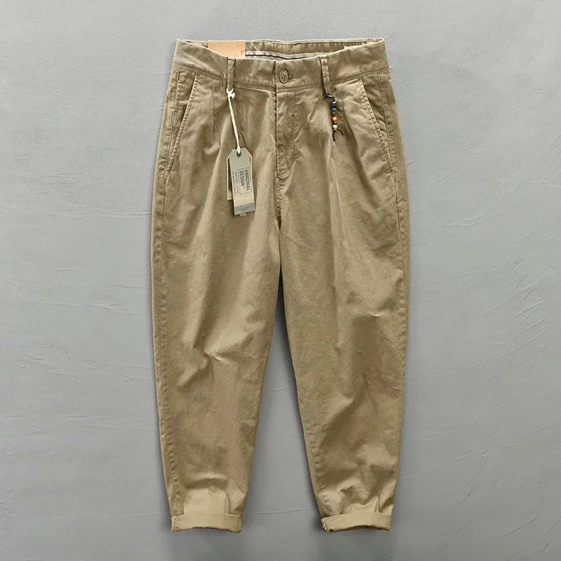 Casual Loose Fit Cotton Cargo Pants for Men | Versatile Style
