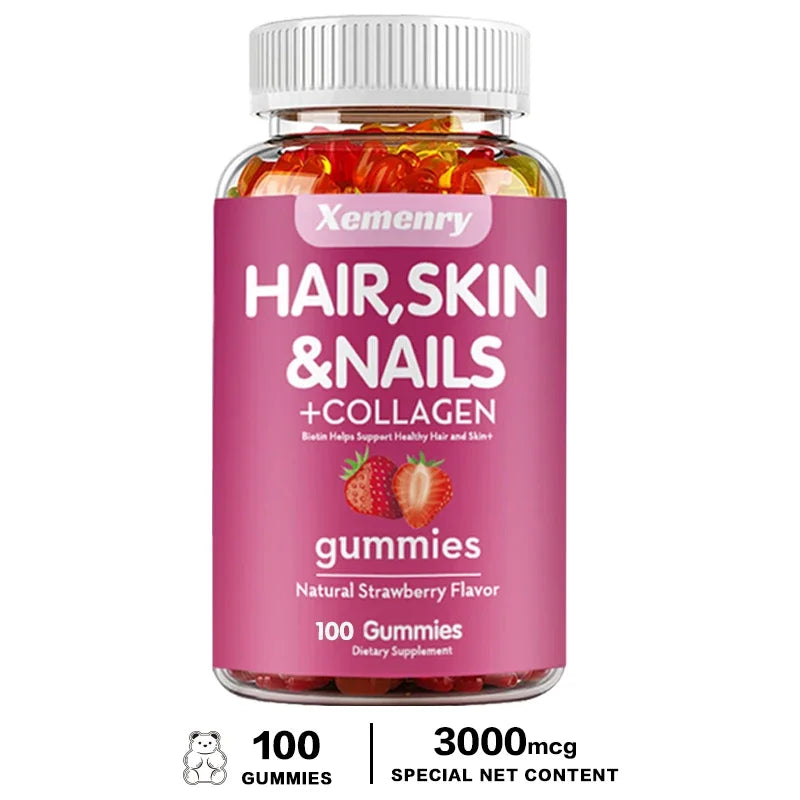 Hair, Skin & Nails Gummies | Biotin Supplements for Wellness