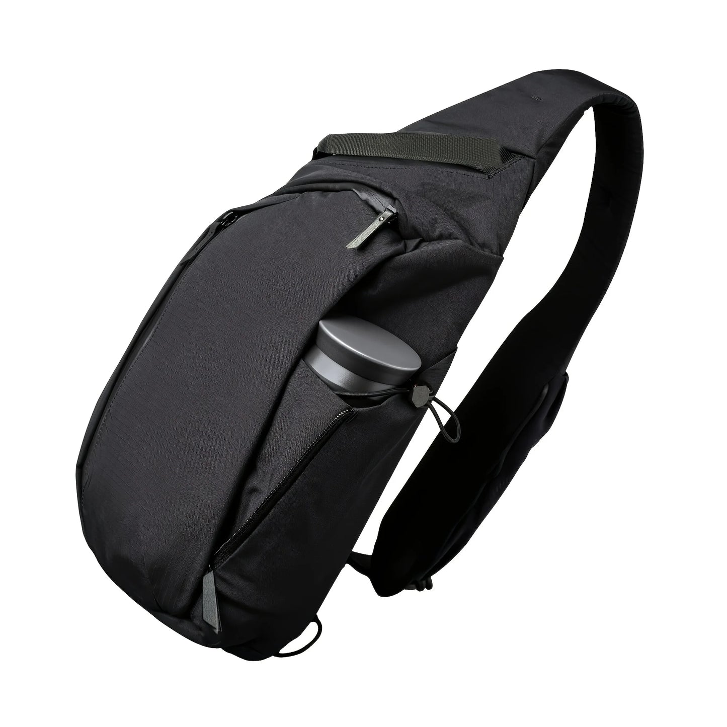 Right Shoulder Chest Bag - Versatile Sling Backpack with Water Bottle Pocket