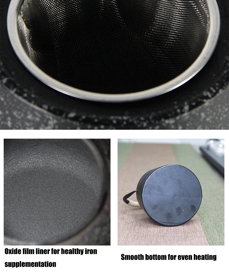 Large Capacity Japanese Cast Iron Teapot | Perfect for Home & Outdoors