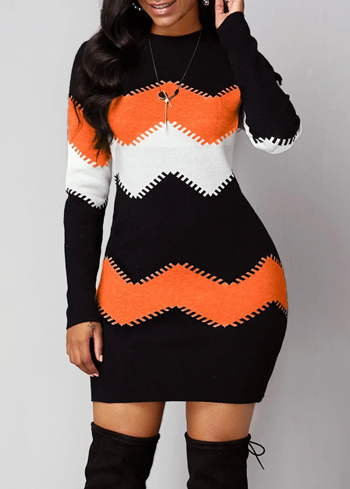Boho Vintage Striped Women's Dress | Elegant Casual Party Wear