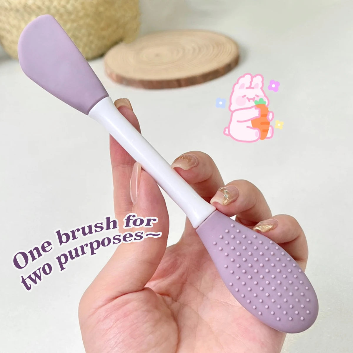 Dual-Use Silicone Facial Cleansing Brush | Deep Clean & Exfoliate