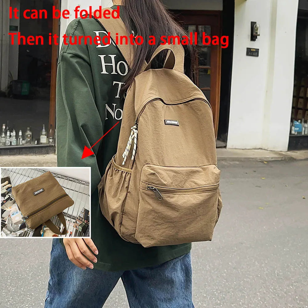 Stylish Foldable Backpack for Women | Large Capacity Bag