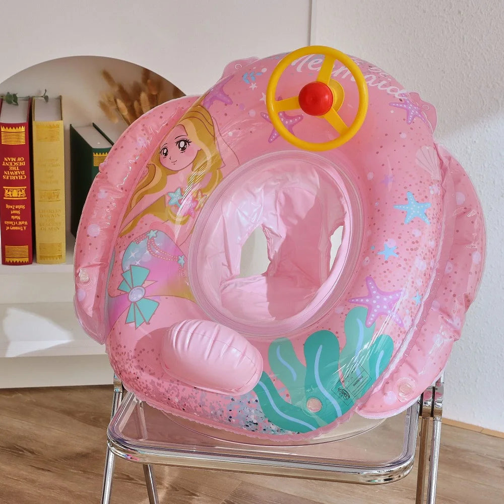 Baby Inflatable Dinosaur Swimming Ring | Fun Pool Float for Kids