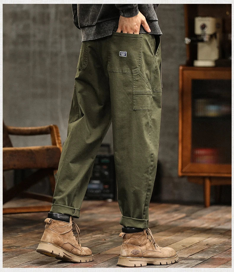 Men's Casual Cargo Pants | Comfortable Loose Fit Joggers