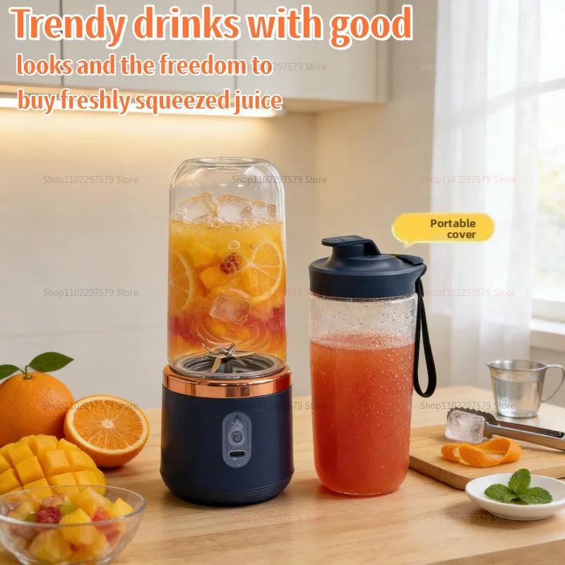 Portable Electric Blender | 6 Blades for Juicing & Smoothies