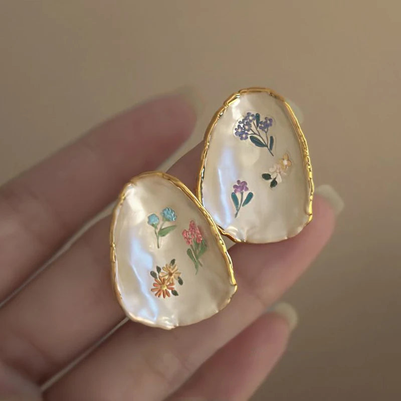 Elegant Flower Earrings for Women | Exquisite Vintage Jewelry