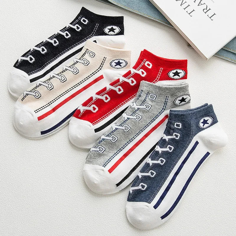 10 Pairs Men’s Cotton Short Socks | Breathable Low-Cut Ankle Socks