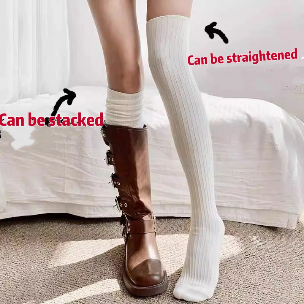 Stylish Knee Length Stockings for Women | Chic & Slimming Fashion