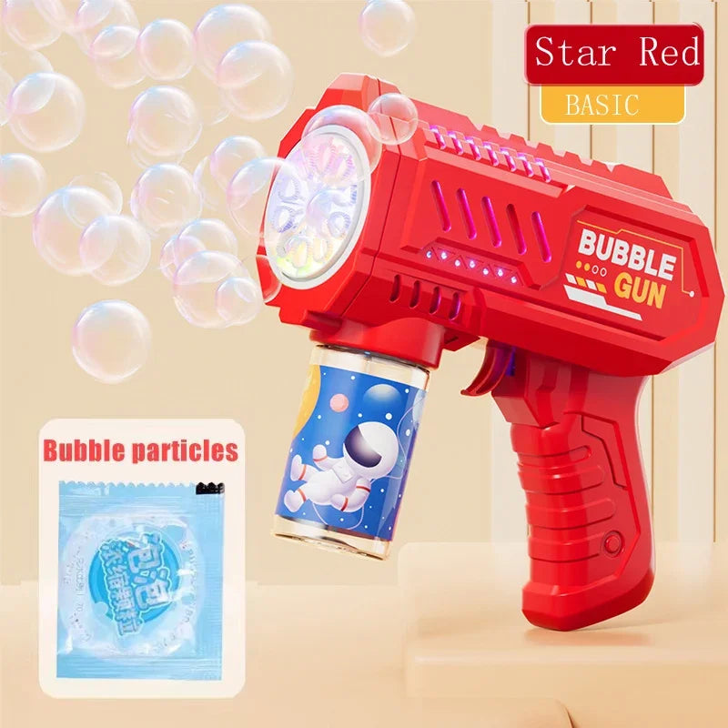 6-Hole Dinosaur Bubble Machine | Fun Electric Bubble Gun Toy