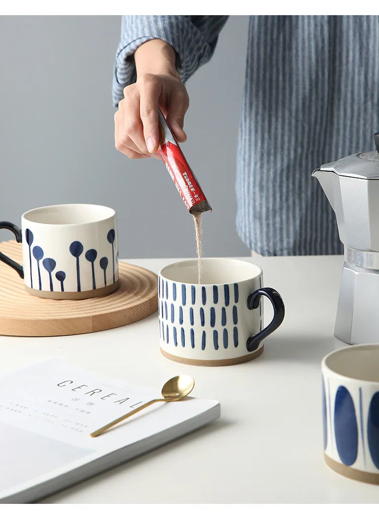 Taza de café de cerámica estilo japonés | Vajilla elegante para todos