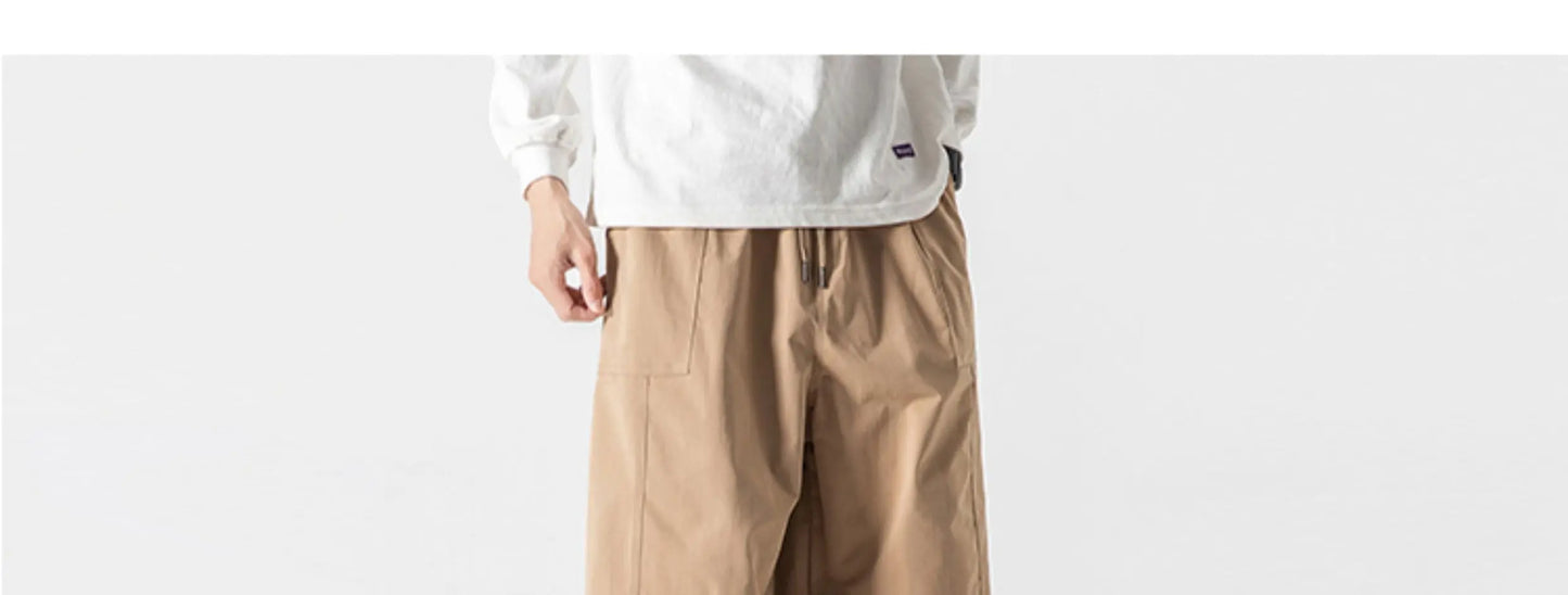 Men's Casual Wide Leg Pants | Lightweight Thin Joggers