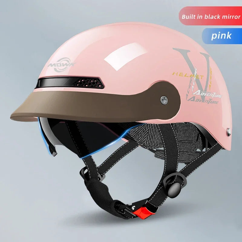 Summer Breathable Open Face Motorcycle Helmet for Adults